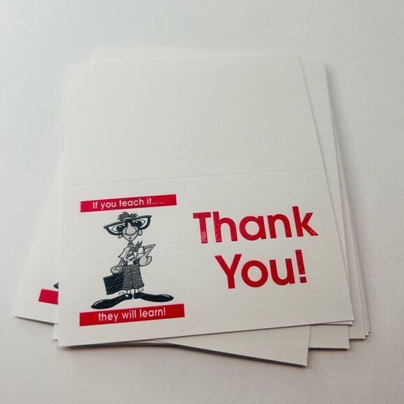 Business Cards Thank you folded kidzcanlearn 800pc - Picture 2 of 5